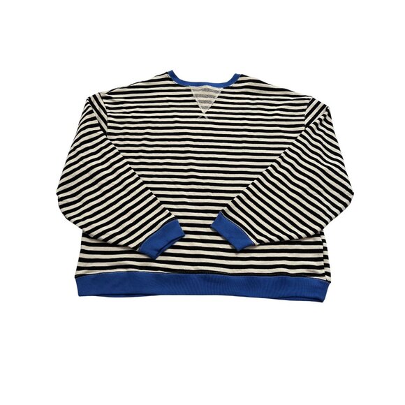 Free People We The Free Classic Striped Crew in Black Combo - Picture 1 of 5